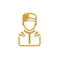 Gold Glitter Icon - Racer avatar