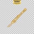 Gold glitter icon Royalty Free Stock Photo