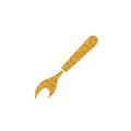 Gold Glitter Icon - Seam ripper