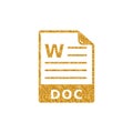 Gold Glitter Icon - Text file format