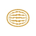 Gold Glitter Icon - Water melon