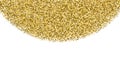 Gold glitter luxury sparkling confetti. Scattered