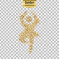 Gold glitter object