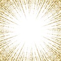 Gold glitter oncoming comic line background.