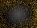 Gold glitter particles isolate on png or transparent background with sparkling snow and star light. Graphic resources for Royalty Free Stock Photo