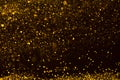 Gold glitter rain abstract texture