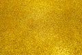 Gold glitter selective focus. Christmas abstract background. Defocused lights texture. Abstract bokeh lights. Shiny sparkle yellow Royalty Free Stock Photo