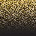 Gold glitter shine texture on a black background. Golden explosion of confetti. Golden abstract particles on a dark Royalty Free Stock Photo