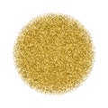 Gold circle glitter texture vector. Royalty Free Stock Photo