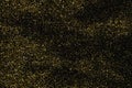 Gold Glitter Texture Isolated On Black. Amber Particles Color. Celebratory Background. Golden Explosion Of Confetti. Design Royalty Free Stock Photo