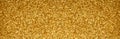 Gold glitter texture sparkling banner background. Abstract twinkled golden glittering background with bokeh, defocused lights for Royalty Free Stock Photo