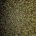 Gold glitter texture. Vector illustration for shimmer background. Sparkle sequin tinsel yellow bling. For sale gift card