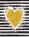 Gold glitter typography Royalty Free Stock Photo