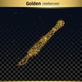 Gold glitter vector icon Royalty Free Stock Photo