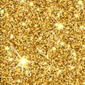Gold glitter vector texture.