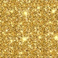 Gold glitter vector texture. Royalty Free Stock Photo