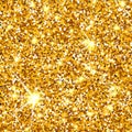 Gold glitter vector texture. Royalty Free Stock Photo
