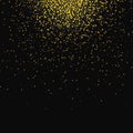 Gold glittering bokeh stars dust Royalty Free Stock Photo