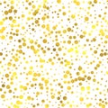 Gold glittering foil seamless pattern Royalty Free Stock Photo