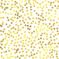 Gold glittering foil seamless pattern Royalty Free Stock Photo