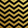 Gold glittering zigzag wave