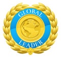 Gold Global Leader Winner Laurel Wreath Medal