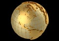 Gold globe