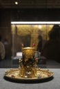 The golden goblet unearthed from Dingling Mausoleum