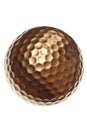 Gold golf ball