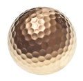 Gold golf ball