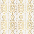 Gold Gradient Damask Seamless Print Background Designe