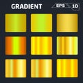 Gold gradient set