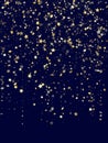 Gold gradient star dust sparkle vector background