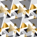 Gold and gray elegant color creative repeatable motif