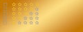 Gold, gray five stars shape on a gradient background. Rating stars with tick. Feedback evaluation. Rank quality. Banner Royalty Free Stock Photo