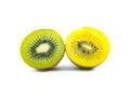 Gold and green kiwi fruit Royalty Free Stock Photo