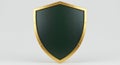 Gold and Green Shield Royalty Free Stock Photo
