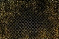 Gold grunge texture to create distressed effect. Patina scratch golden elements. Vintage abstract illustration. Royalty Free Stock Photo