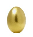 Gold handmade easter eggs isolated