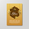 Gold happy birthday poster template on black background vector Royalty Free Stock Photo
