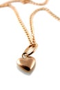 Gold heart pendant with chain