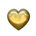 Gold Heart Royalty Free Stock Photo
