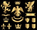Gold Heraldry Ornaments