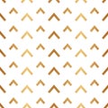 Gold Herringbone Seamless Pattern. Arrow Texture. Fence Chevrons. Abstract Golden Geometric Patern. Repeated Modern Background. Re