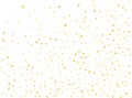 Gold hexagonal 3d confetti star