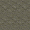 Gold Hexagonal Pattern with Grey Background