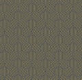 Gold Hexagonal Pattern with Grey Background Royalty Free Stock Photo