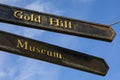 Gold Hill and Museum in Shaftesbury in Dorset, UK Royalty Free Stock Photo