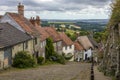 Gold Hill in Shaftesbury in Dorset, UK Royalty Free Stock Photo