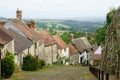 Gold Hill, Shaftesbury, England Royalty Free Stock Photo